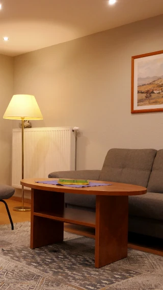 Gemütliches Wohnzimmer einer Ferienwohnung im Haus Dallacker
