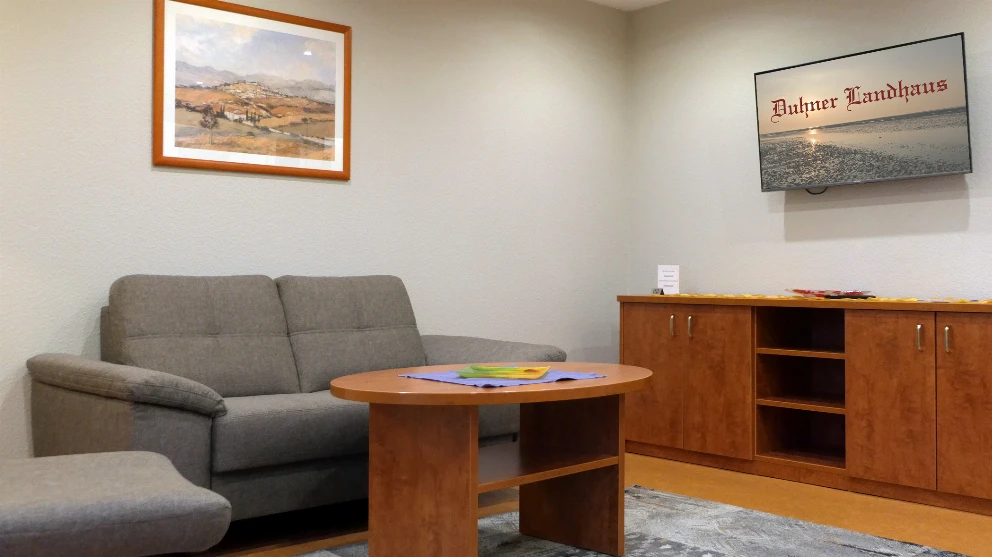 Wohnzimmer einer Ferienwohnung im Dallacker für bis zu 4 Personen