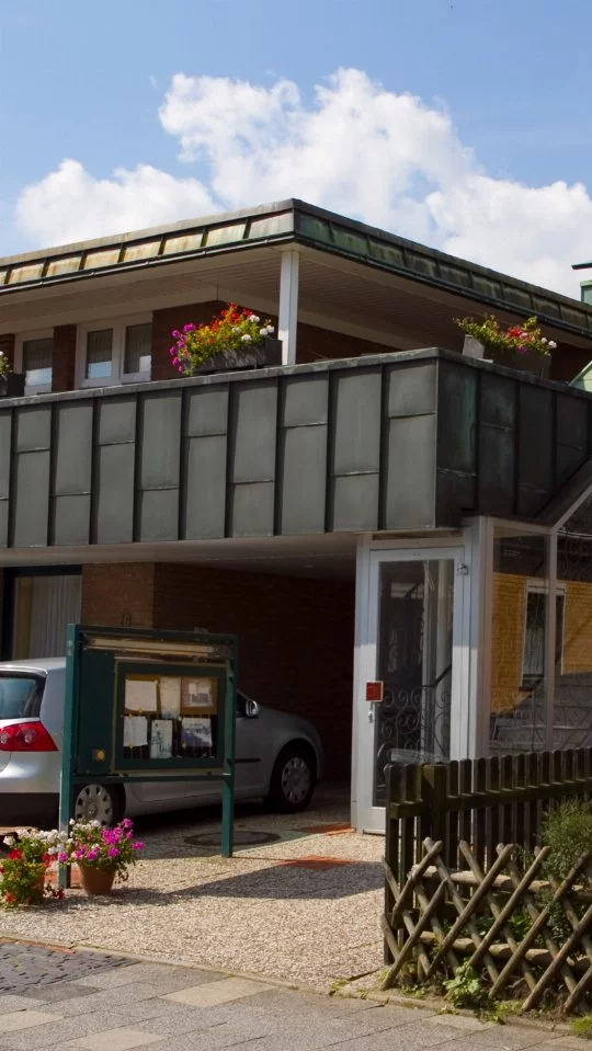Sicht auf das Ferienhaus Godewind in Duhnen bei Cuxhaven