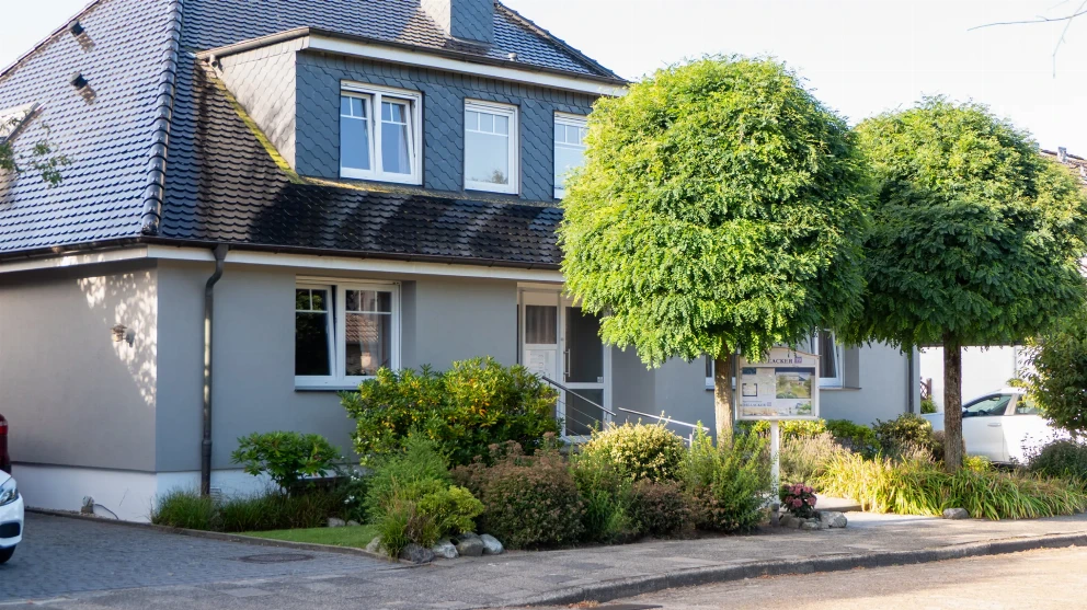 Blick auf das Ferienhaus Dallacker in Duhnen bei Cuxhaven
