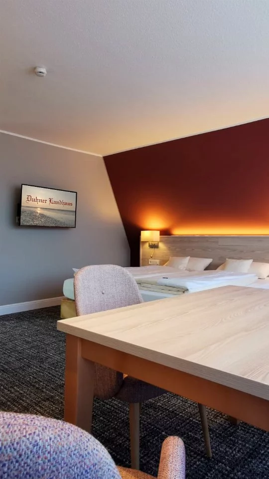 Geräumiges Doppelzimmer im Hotel Duhner Landhaus