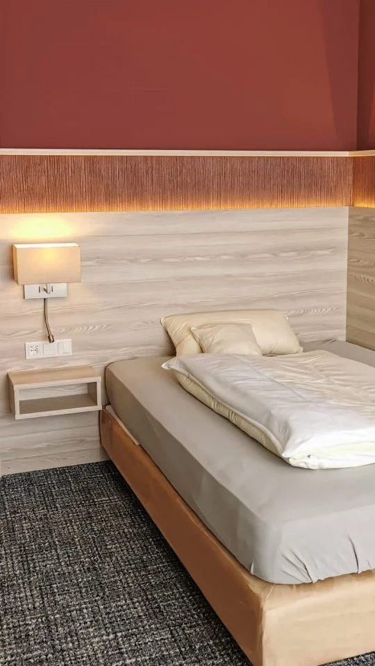 Blick in ein Einzelzimmer im Hotel Duhner Landhaus