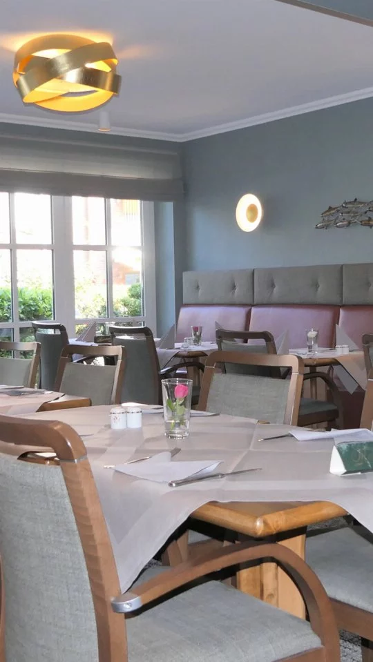 Blick in das Restaurant im Duhner Landhaus in Duhnen bei Cuxhaven