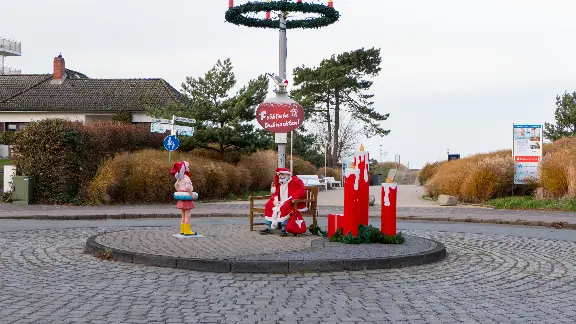 Kreisel in Duhnen zur Adventszeit im Jahr 2025