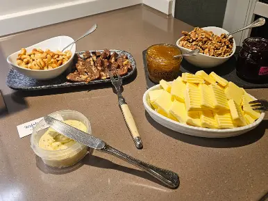 5 Gang: Karamell mit Waldfrüchten