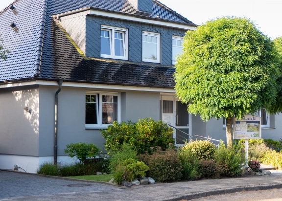 Sicht auf das Appartementhaus Dallacker