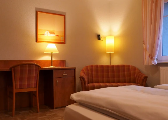 Wohnzimmer in der Ferienwohnung 10 im Haus Dallacker