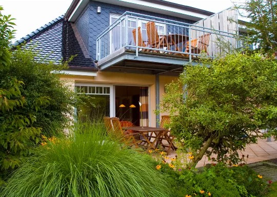 Terrasse zum Entspannen in der Ferienwohnung 7 im Haus Dallacker
