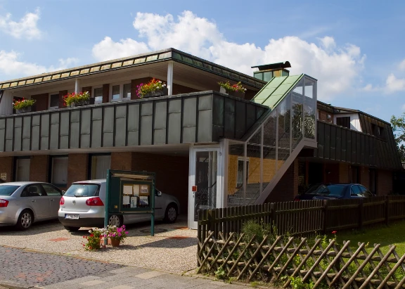 Ansicht auf das Appartementhaus Godewind