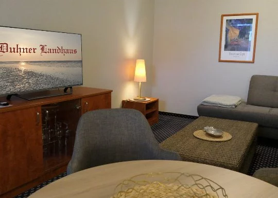 Wohnzimmer in der Ferienwohnung 5 im Haus Godewind