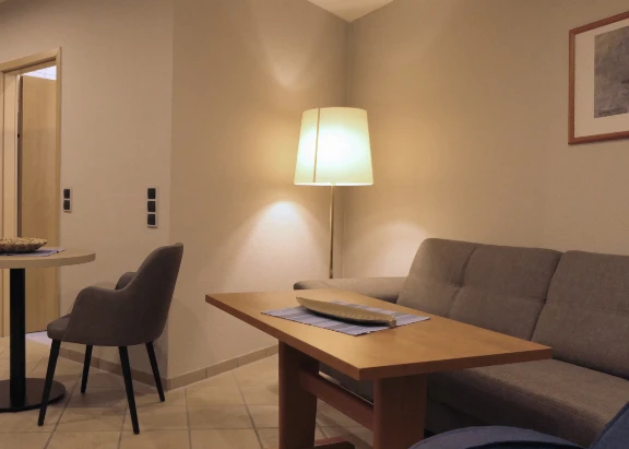 Wohnzimmer in der Ferienwohnung 2 im Haus Godewind