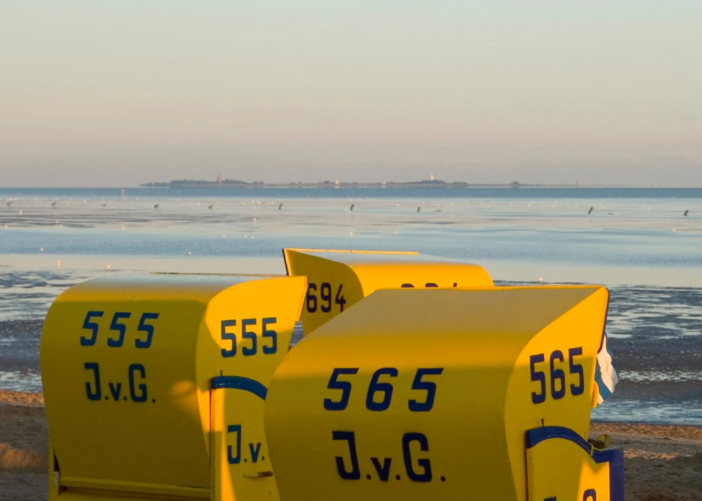 Strand in Duhnen im Mai an der Nordsee